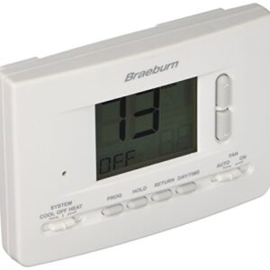 Braeburn 2020 Thermostat, Universal 7, 5-2 Day or Non-Programmable, 1H/1C