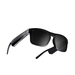 Bose Frames Tenor, Smart Glasses, Bluetooth Audio Sunglasses, with Open Ear Headphones, Rectangular, Black