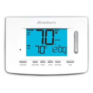 BRAEBURN 5020 Thermostat, Universal 7, 5-2 Day or Non-Programmable, 1H/1C