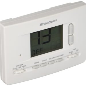 Braeburn 2020 Thermostat, Universal 7, 5-2 Day or Non-Programmable, 1H/1C